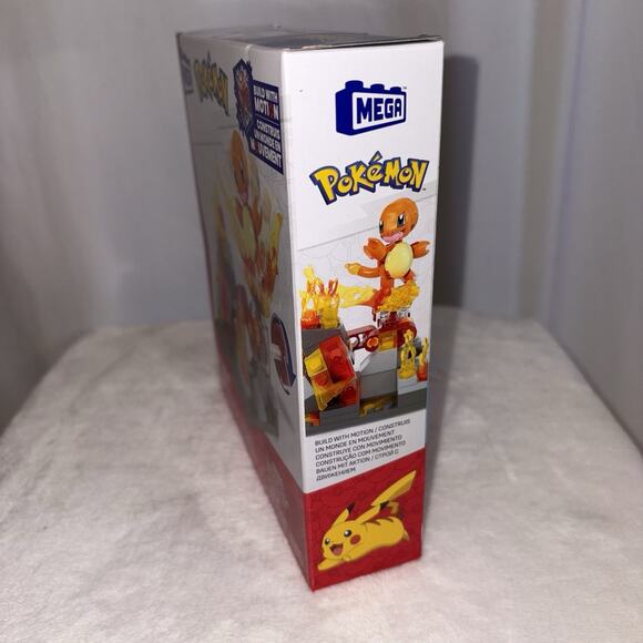 Mega Construx Pokemon Charmander's Fire-Type Spin Building Kit 81 pc NEW - Picture 3 of 7